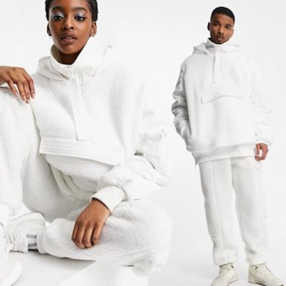 IVY Park x adidas (Unisex) 1/2 Zip Quilted Sherpa Jacket H18974 - Picture 3 of 14